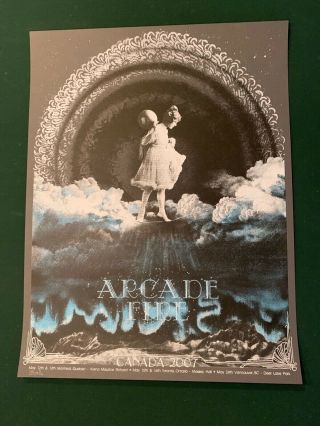 Arcade Fire 2007 Canada Tour Gig Concert Poster Burlesque Rare Funeral