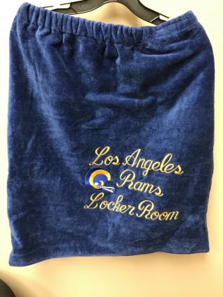 Vintage Rare Los Angeles Rams Cotton Locker Room Towel 1980 - 1998 Nfl La Football