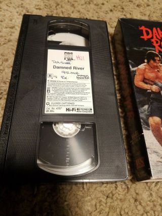 Damned River (VHS,  1989) CBS FOX Video Rare OOP Action Packed R Rated Color 2