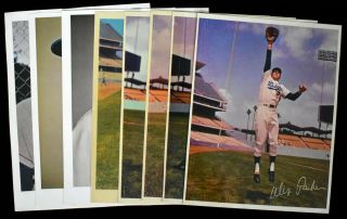 1960s La Dodgers Rare & Unusual Large Size Baseball Premium Photos (8) (evansa)