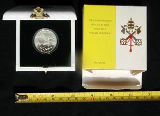 1993 Vatican Italy Rare Silver Coin Unc £ 500 Pacem In Terris Official Box