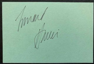 Rare - Leonard Harris Vintage Autograph - Taxi Driver / Robert De Niro