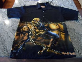 Iron Maiden Dragonfly Shirt Piece Of Mind Print,  Very Rare Only On Ebay
