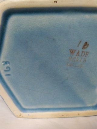 Vintage Wade Heath Pottery Blue Bird 9 In Jug Pitcher Rare Weller Roseville hall 8