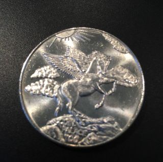 Rare Pegasus Collectible Coin 1 Troy Ounce.  999 Pure Silver Collector Round Oz