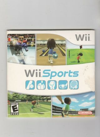Wii Sports Nintendo Wi Game Rare Htf Complete With Booklet