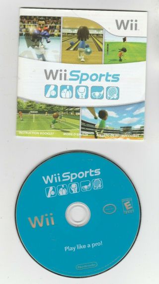 Wii Sports Nintendo Wi Game Rare HTF Complete With Booklet 3