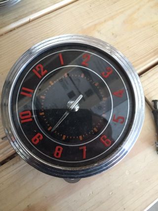 1946 Ford Deluxe Clock.  Rare