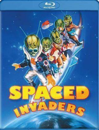 Spaced Invaders (blu - Ray Disc,  2015) Rare Oop 80s Comedy Horror