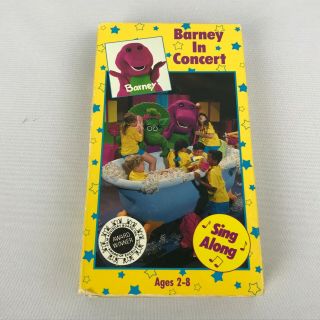 Barney in Concert (VHS) Live Kids Video PBS Tape Childrens TV Show Rare 1990 3