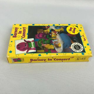 Barney in Concert (VHS) Live Kids Video PBS Tape Childrens TV Show Rare 1990 5