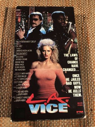 Relisted La Vice Vhs Lawrence Hilton Jacobs Raedon Crime Thriller Rare Htf Oop