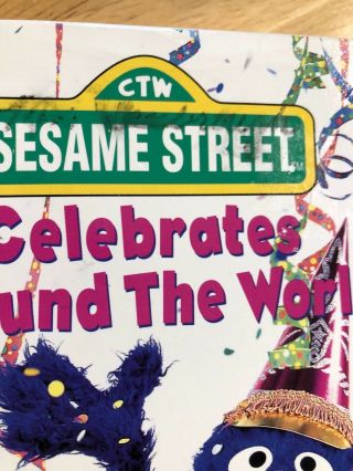Sesame Street - Celebrates Around The World (VHS,  1996) RARE Vintage Elmo HTF 5