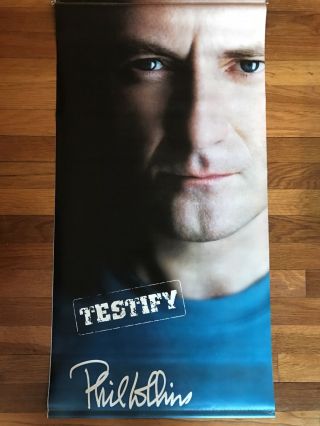 Phil Collins Testify Rare Promo Vinyl Banner Poster 