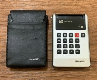 Sharp El - 805 Rare Cos Display Calculator Perfectly
