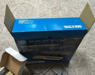 SANYO TAS3100 VOX CASSETTE TELEPHONE ANSWERING SYSTEM - RARE FIND 5