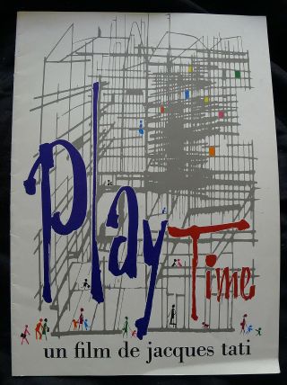 Jacques Tati Playtime 1967 French Pressbook 20 Pages With Rare Photographs