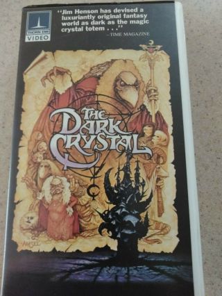 The Dark Crystal 1982 Rare Clam Shell Thorn EMI Video VHS 2