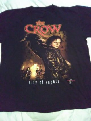The Crow City Of Angels Short Sleeve Shirt (rock And Death Brand) Size Xl Rare