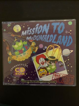 Rare Mission To Mcdonaldland Interactive 1999 Pc Cd - Rom W Coupon From 1999