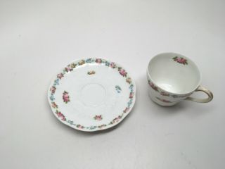 RARE CA Depose France Demitasse Cup&Saucer - Mermod & Jaccard Jewelry Co St Louis 3