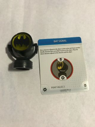 Heroclix Dc Streets Of Gotham Bat Signal S101 Le Op Kit 3d Object W/card