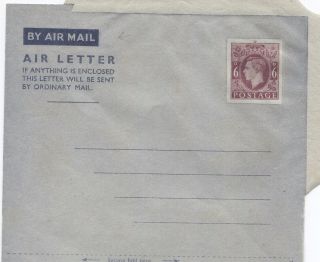 P354 Gb Ww2 Period Kgvi 6d Airletter Variety Stippled Letters A6b Very Rare