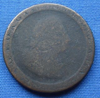 Rare English Uk 1797 King George Iii Cartwheel Penny Coin - Estate Fresh
