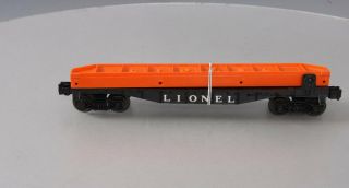 Lionel 6502 Black Flatcar W/ Single Orange Girder - Rare Ex