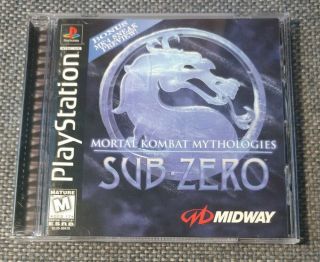 Mortal Kombat Mythologies: Sub Zero Playstation 1 Ps1 Ps2 Ps3 Complete Rare