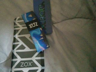 Rare Zox Strap Bracelet Wristband " Aurora " Northern Lights W/ Card & Pouch