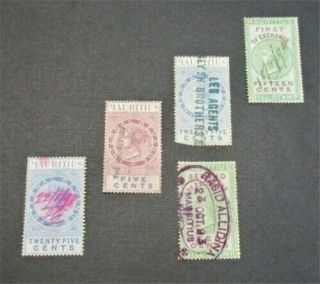 Nystamps British Mauritius Stamp Unlisted Rare