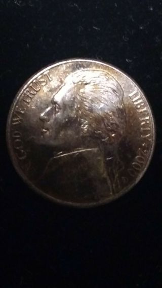 Rare Find - Rainbow 2000d Nickel Error Coin