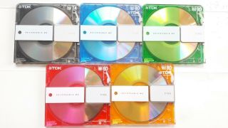 Tdk Fine Colors Minidiscs,  Made In Japan,  Very Rare