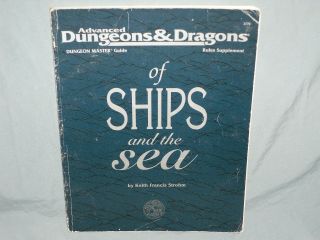 Ad&d 2nd Edition Accessory - Of Ships And The Sea (very Rare And Vg)