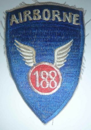 Winged Attack - Rare Patch - 188th Infantry - 11th Airborne - Vietnam War - 651