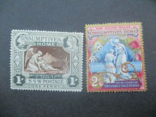Nsw Stamps: 1897 Specimen Seldom Seen - Rare (e282)
