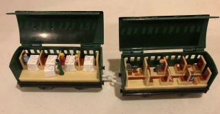 Rare Thomas & Friends Trackmaster See - Inside Passenger Coach Cars Dining Train