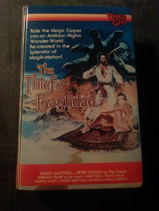 The Thief Of Baghdad Vhs Big Box Video Gems.  Rare Hard To Find
