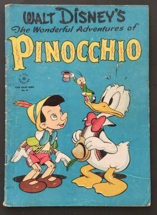 1945 No.  92 Walt Disneys The Wonderful Adventures Of Pinocchio 10 Cents Rare