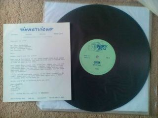 Rare Queen Collectable Brian May Interview Lp With Letter To Record Executive