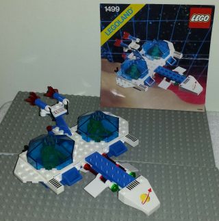 Rare Vintage Lego Space Set 1499 Twin Starfire,  100 Complete W/instructions