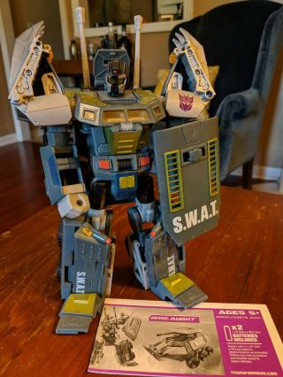 Transformers Universe Onslaught Figure Rare Oop Complete Instructions Decepticon