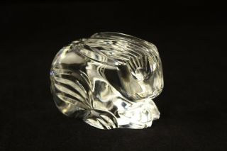 Vtg Waterford Crystal Cut Glass Rare Art Deco Bunny Rabbit Paperweight Figurine