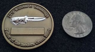 Very Rare 3 Star General Army Special Forces Yarborough Socom Us Challenge Coin