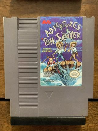 Adventures Of Tom Sawyer (1989) Nintendo Nes Cleaned Rare Huck Finn Retro