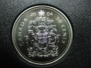 2004 " P " Canadian Specimen 50 Cent ($0.  50) Rare