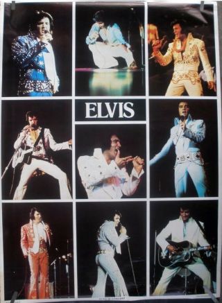 Rare Elvis Presley 1978 Vintage Big Door Size Music Poster