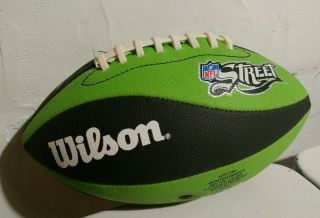 Rare Wilson Nfl Street Video Game Promotional Football Collectible Black Green