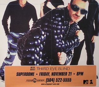 U2 Third Eye Blind 1997 Pop Tour Rare Concert Promo Poster 3